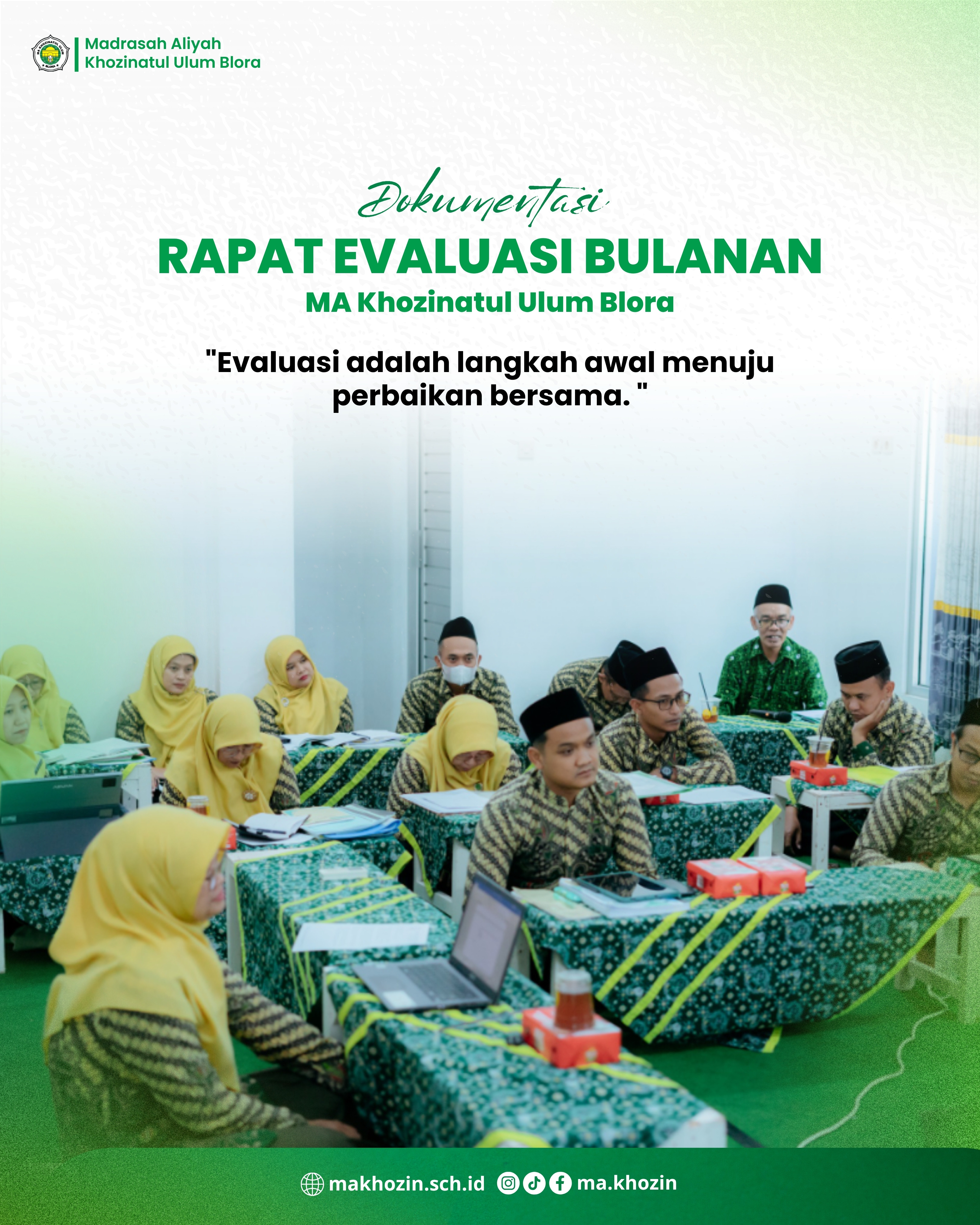 Rapat Evaluasi Bulanan